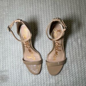SOLD!!! Sam Edelman Beige Ankle Strap Heels